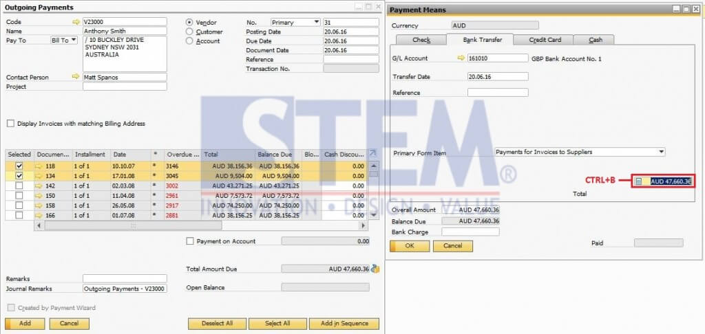 Copy Total Pada Balance Due Field Ke Total Field Di Dalam Payment ...