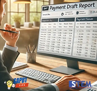 fitur payment draft report-sap-b1